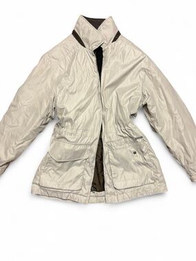 Women's Lightweight Beige Parka Jacket